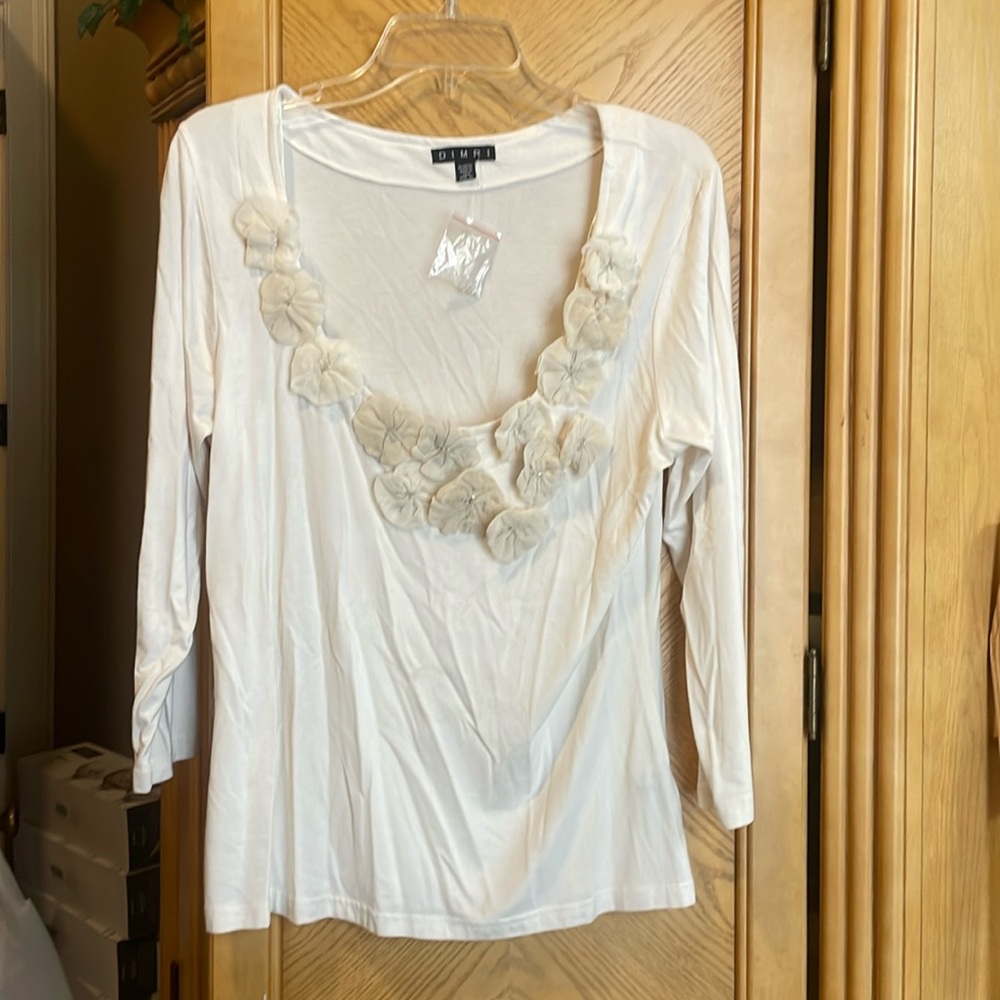 Dimri cream top size xl